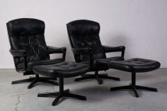 Göte Möbler Pair Armchair With Ottoman