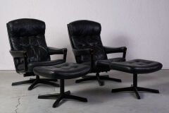 Göte Möbler Pair Armchair With Ottoman