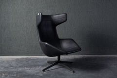 Moroso Take a Line For a Walk Swivel Armchair