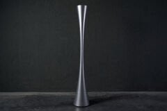 Italian Modern Chromed Flared Plastic Floor Lamp