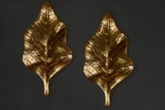 Murano Gilded Glass Leaf Wall Light